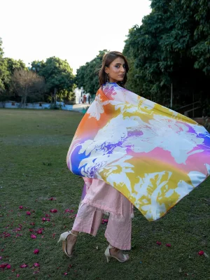 Flora – Silk Dupatta 2