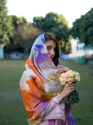 Flora - Silk Dupatta